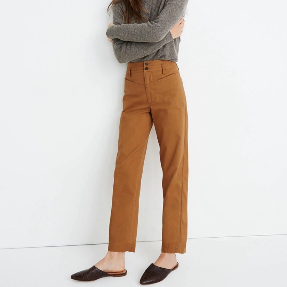 Madewell Tapered Pants - Pieced Yoke Edition
